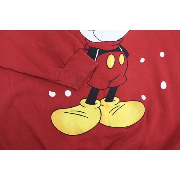 Vintage Mickey Mouse Winter Christmas Sweatshirt XL - Picture 3 of 8